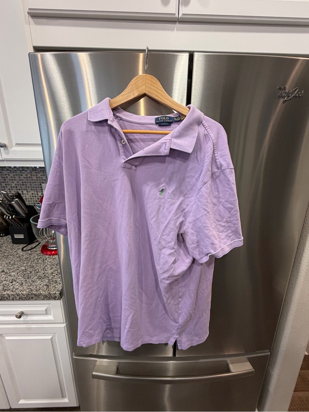 Polo by Ralph Lauren Men's Lavender Short-Sleeve Polo